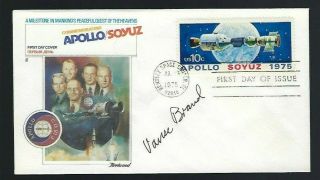 Vance Brand Signed Cover Nasa Apollo - Soyuz Astronaut Space Exploration