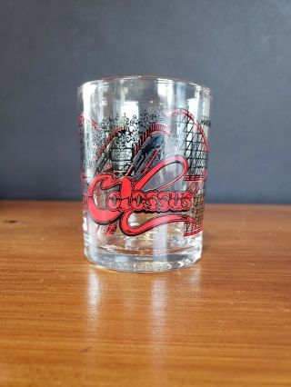 Colossus Rollercoaster Shot Glass From Magic Mountain Park