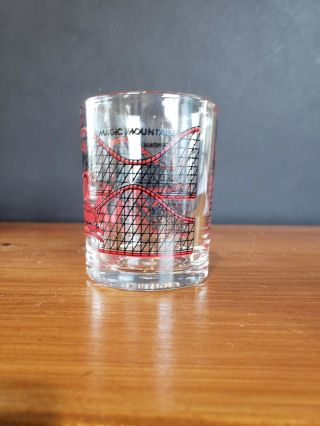COLOSSUS Rollercoaster shot glass from Magic Mountain Park 2