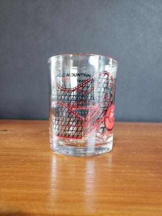 COLOSSUS Rollercoaster shot glass from Magic Mountain Park 3