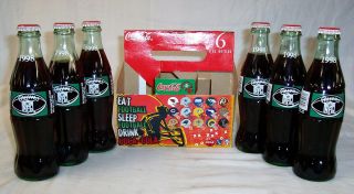 1998 Coca Cola Nfl Collector Edition 6 Pack 8 Oz Full Bottles