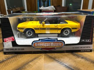 Ertl American Muscle Collector’s Edition 1969 Shelby Gt - 500 Convertible 1/18 Nib