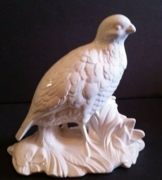 Vintage Holland Mold Quail Pheasant Bird White 1970 
