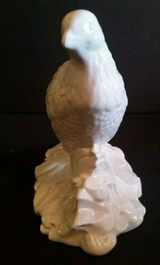 Vintage HOLLAND MOLD Quail Pheasant Bird White 1970 ' s Ceramic Figurine 5