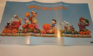 Peanuts Snoopy Danbury Pumpkin Patch Express Train Sculpture