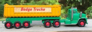 Vintage Matchbox King Size Dodge Truck Toy Trailer Fruehauf Tipper
