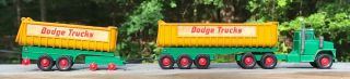 Vintage Matchbox King Size Dodge Truck Toy Trailer Fruehauf Tipper 2