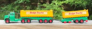 Vintage Matchbox King Size Dodge Truck Toy Trailer Fruehauf Tipper 3