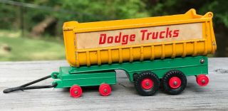 Vintage Matchbox King Size Dodge Truck Toy Trailer Fruehauf Tipper 4