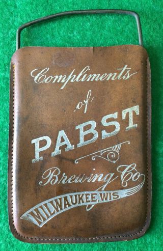 Vintage 1920s Pbr Pabst Brewing Co Bottle Coaster Sign Milwaukee Wisconsin
