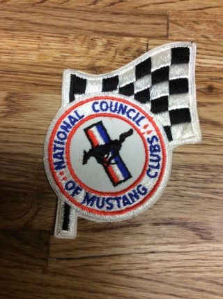 Vintage National Council Of Mustang Clubs Patch Dates From 1968 - 1970 Era