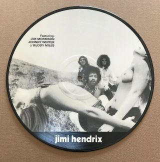 JIMI HENDRIX WOKE UP THIS MORNING.  ORIG 1982 PICTURE DISC JIM MORRISON 2