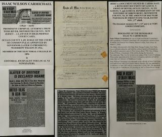 Dynamite Death Threat Criminal Judge Lawyer Toms River Nj Document Signed 1868
