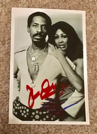 Ike Turner & Tina Turner Hand Signed Autograph Photo