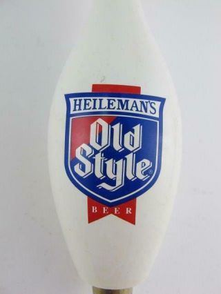 Heileman ' s Old Style Beer Bowling Pin Vintage Draft Tap Handle Knob Ale Marker 5