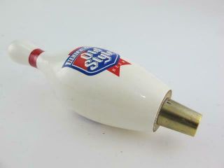 Heileman ' s Old Style Beer Bowling Pin Vintage Draft Tap Handle Knob Ale Marker 7