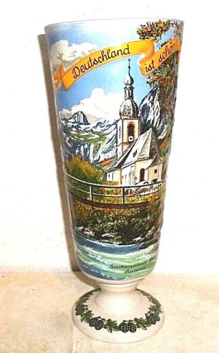 Erdinger Weissbrau Ramsau Berchtesgaden Ceramic Weizen German Beer Glass