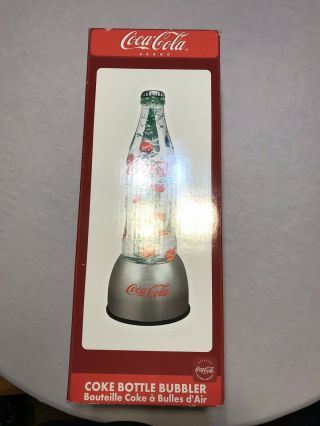 Coca Cola 20 " Lava Lamp Style Coke Bottle Bubbler Light