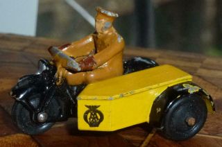 Vintage 1946 - 1950 Dinky Toys No.  44b Aa Motorcycle Patrol See All Images
