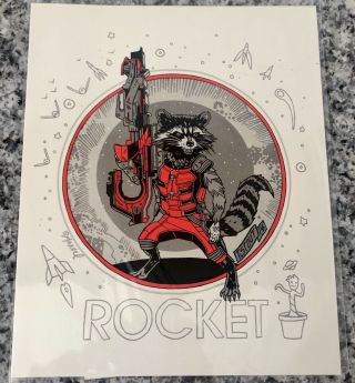 Guardians of the Galaxy Mondo Soundtrack w Rocket Print Tyler Stout 3