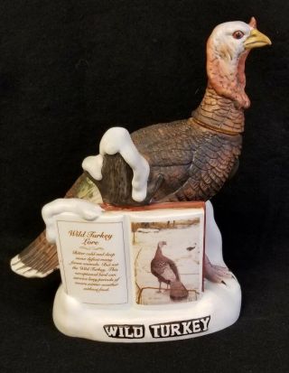 1980 Wild Turkey Whiskey Limited Edition Porcelain Bottle