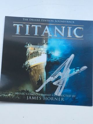 James Horner Hand Signed Autograph Photo Composer “titanic” Film Score