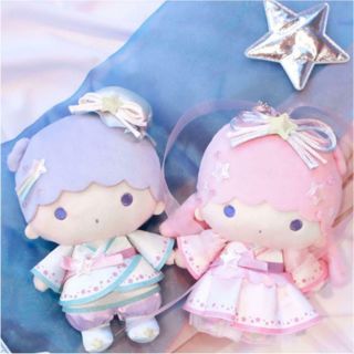 Little Twin Stars Kiki Lala Rara Plush Mascot Holder Keychain Tanabata Sanrio