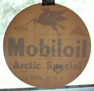 Vintage Mobiloil Arctic Special S.  A.  E.  10 - 10w 9 " Decal Window Transfer