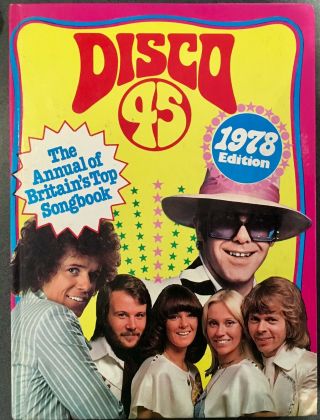 Disco 45 1978 Edition Hardcover Book Abba,  Elton John,  Thin Lizzy Rare
