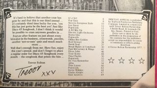 DISCO 45 1978 Edition Hardcover Book ABBA,  Elton John,  Thin Lizzy RARE 2