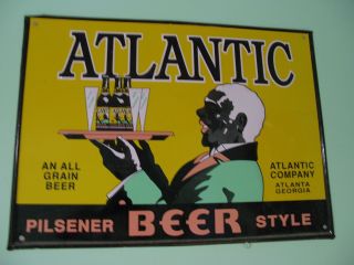 Atlantic Pilsener Beer Style Advertising Sign Atlantic Company Large Sign