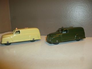 1950 Tootsietoy Army Chevrolet Ambulance & 1950 - 53 Chevy Ambulance 4  Long.