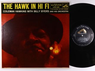Coleman Hawkins - The Hawk In Hi Fi Lp - Rca Victor - Lpm - 1281 Dg Vg,