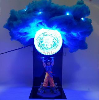 Anime Toys Dragon Ball Z Son Goku Bower Up Led Night Light Action Figures Gift