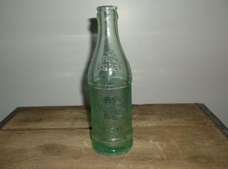 Vintage Big Chief COCA - COLA soda bottle Embossed INDEPENDENCE KS 7 1/2 oz 3