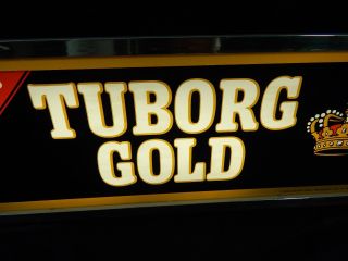 Tuborg Gold Beer Light Up Sign 19 1/2 x 7 vintage carling national breweries 3