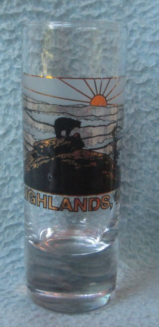 Highlands North Carolina Souvenir Shot Glass