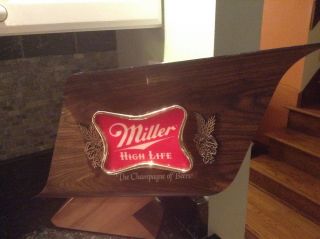 Miller High Life The Champagne Of Beers Sign.  Light Up Wall Sign