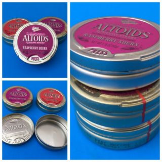 Altoids Raspberry,  Apple Sours New/sealed,  1 Empty Tin Collectible See Cond.