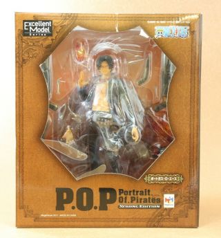 One Piece Model P.  O.  P Ace Figure Authentic Megahouse Japan