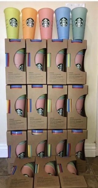 Starbucks Color Changing Cups 1 Set Only (5 Cups)