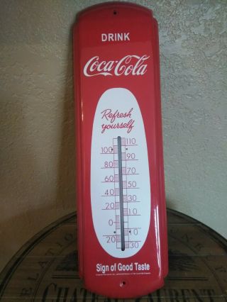 Drink Coca Cola Sign Of Good Taste Thermometer