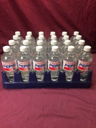 Crystal Pepsi (24pk - 20oz Plastic Bottles) W/pepsi Hard Case April 10 2017