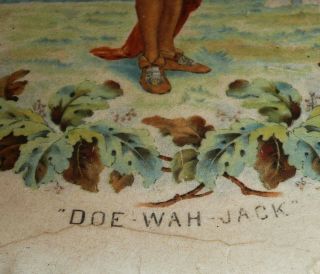 Plate Round Oak Stove Advertising Doe - Wah - Jack Dowagiac Michigan 5