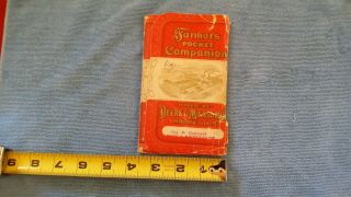 1899 - 1900 Deere & Mansur Pocket Companion Moline Notebook Advertising John Dee