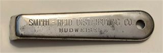 1930s Budweiser Smith - Reid Distributing Co Over The Top Bottle Opener H - 2 - 99