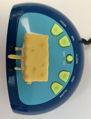 Vintage Spongebob Squarepants Digital Alarm Clock 2003 Viacom Bc - sbc200 4
