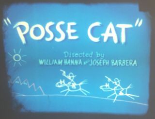 16mm film “Posse Cat” ' 1954 Tom and Jerry Cartoon MGM Lab Inc 2