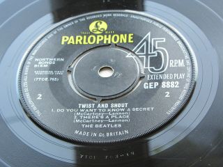 The Beatles 1963 U.  K.  E.  P.  Twist And Shout M K T Tax Code