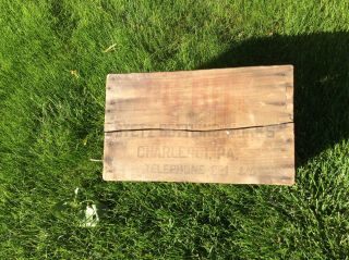 Rare Antique Red Boy Soda Stetz Bottling Co Charleroi Pa Wooden Crate Wood Box